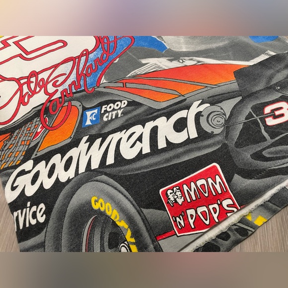 VINTAGE NASCAR ALL OVER PRINT DALE EARNHARDT 1996 TEE SHIRT MEDIUM MADE IN USA - Picture 6 of 9